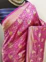 Royal vol- 1 pink cotton silk saree thumb 1