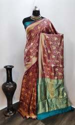 Royal vol- 1 purple cotton silk saree