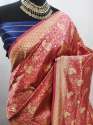 Royal vol- 1 Red cotton silk saree thumb 1