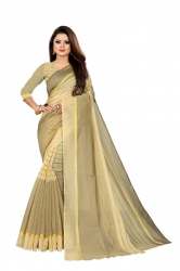 RUSTAM VOL 2 Cream cotton silk saree