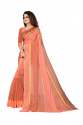 RUSTAM VOL 2 peach  cotton silk saree thumb 1