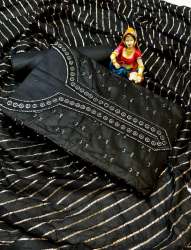  SHALINI Black Cotton Dress Material