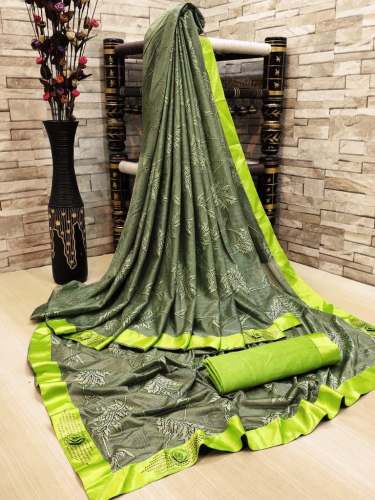 Sofia Green Heavy Lycra Saree