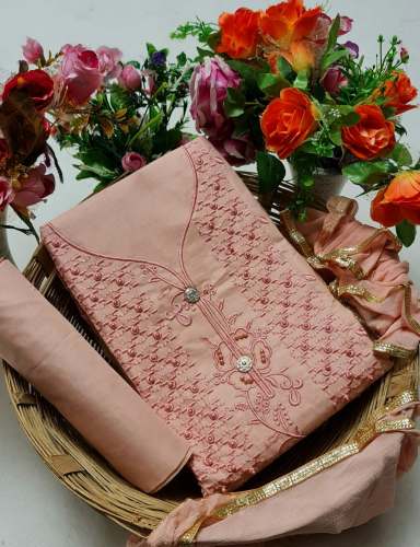  SWATI Light Pink  Dress Material