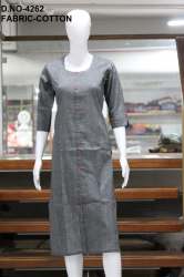 Sweety Grey cotton kurtis