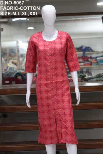 Sweety Pink cotton kurtis