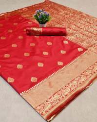 Vivanta-2 Red Cotton Saree