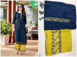 Embroidered Stylish Kurti with Palazzo set