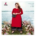 fashion valley dress (fvd) new launching  jalwa-2 heavy reyon kurty plazo set thumb 2