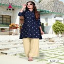 fashion valley dress (FVD)new lounching catlouge  7horse. reyon kurty palazo set thumb 2