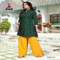 fashion valley dress (FVD)new lounching catlouge  7horse. reyon kurty palazo set thumb 6