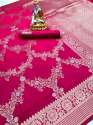 Designer Pure Lichi Silk Saree thumb 3