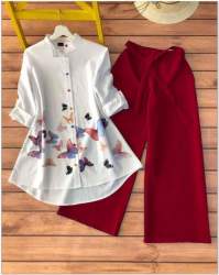 Fancy Designer Kurti Palazzo 