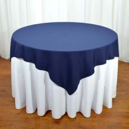 white and Blue Hotel Dining Table Cover