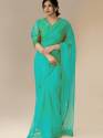 Designer Organza Saree With Readymade Blouse thumb 7