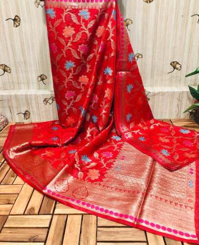 Banarasi Georgette Alfi Meena Jaal Saree