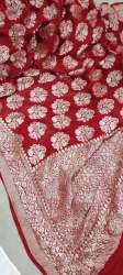 Banarasi Handloom Wedding Khadi Chiffon Jaal Saree