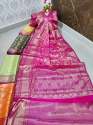 Banarasi Kanchi Tissue Pattu Border Saree thumb 3