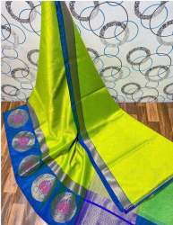 Banarasi Kora Muslin Tanchoi Silk Saree