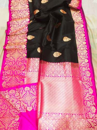 Exclusive banarsi pure katan silk butti saree for women