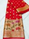 Banarasi Semi Georgette Butta Saree Wholesaler thumb 2