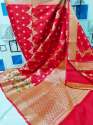 Banarasi Semi Georgette Butta Saree Wholesaler thumb 6