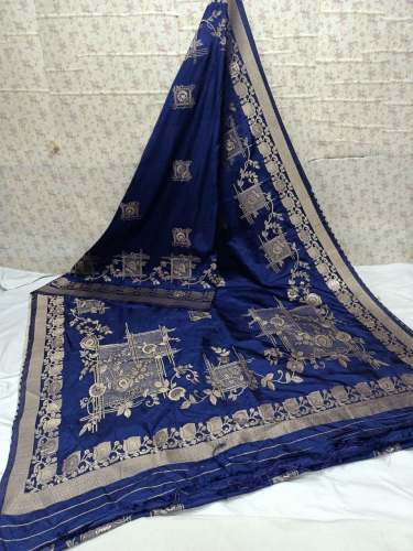 Buy Fancy Pure Silk Zari Weaved Saree At Wholesale