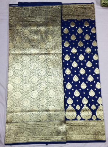 Designer katan silk Butti Saree for women