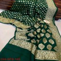Exclusive Banarasi Beautiful Butti Semi Georgette Saree thumb 2