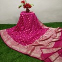 Exclusive Banarasi georgette silk buti saree for women thumb 3