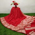 Exclusive Banarasi georgette silk buti saree for women thumb 4