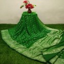 Exclusive Banarasi georgette silk buti saree for women thumb 5