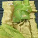 Exclusive Banarasi Handwoven Kora Organza Butta Saree thumb 1