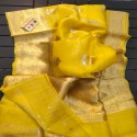 Exclusive Banarasi Handwoven Kora Organza Butta Saree thumb 2