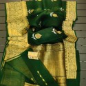 Exclusive Banarasi Handwoven Kora Organza Butta Saree thumb 3