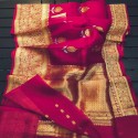 Exclusive Banarasi Handwoven Kora Organza Butta Saree thumb 4