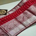 Exclusive Banarasi Semi Georgette Stripe Saree thumb 8
