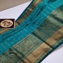 Exclusive Banarasi Semi Georgette Stripe Saree thumb 9