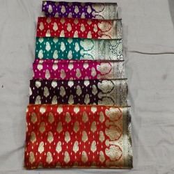 Exclusive Banarasi Shalu Carry Butti Saree