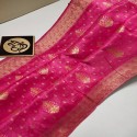 Exclusive Banarasi Warm Silk Meena Butta Saree thumb 3