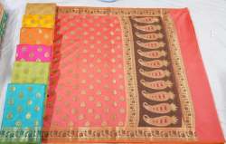 Exclusive Monika Zari Butta Saree For Ladies