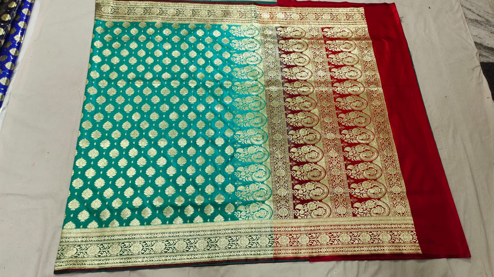Exclusive New Design Banarasi Shalu Butti