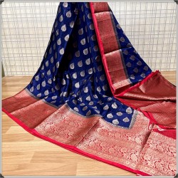 Fancy Banarasi Warm Silk All Over Butti Saree