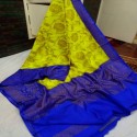 Fancy dupian silk jaal saree for women thumb 1