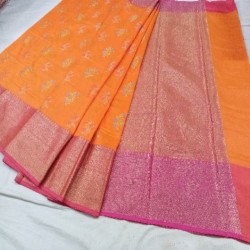 Fancy katan Silk Designer Butta Saree For women