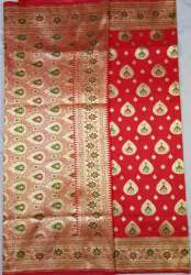 Fancy Katan Silk Tifli Meena Butta Saree For Women