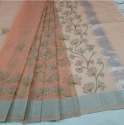 Fancy Linen Multi Embroidery Saree For Ladies thumb 3