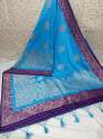 Fancy Pure Silk Banarasi Saree At Wholesale Price