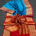 Fancy Soft Maheshwari Silk Saree thumb 2