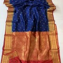 Fancy Soft Maheshwari Silk Saree thumb 4
